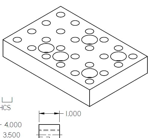 Machining Project blueprint Modular Fixture Plate