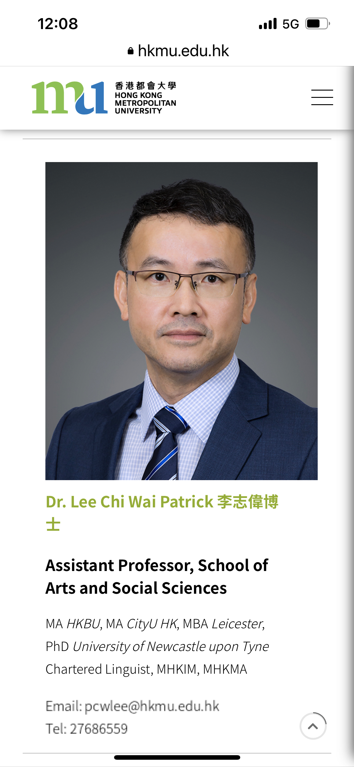 Chi Wai Patrick  Lee