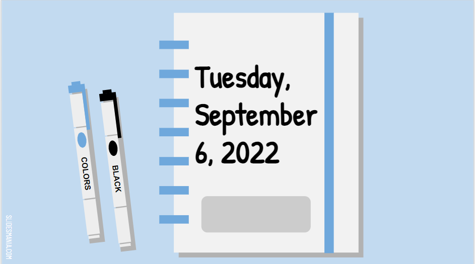 Week of September 5- September 9