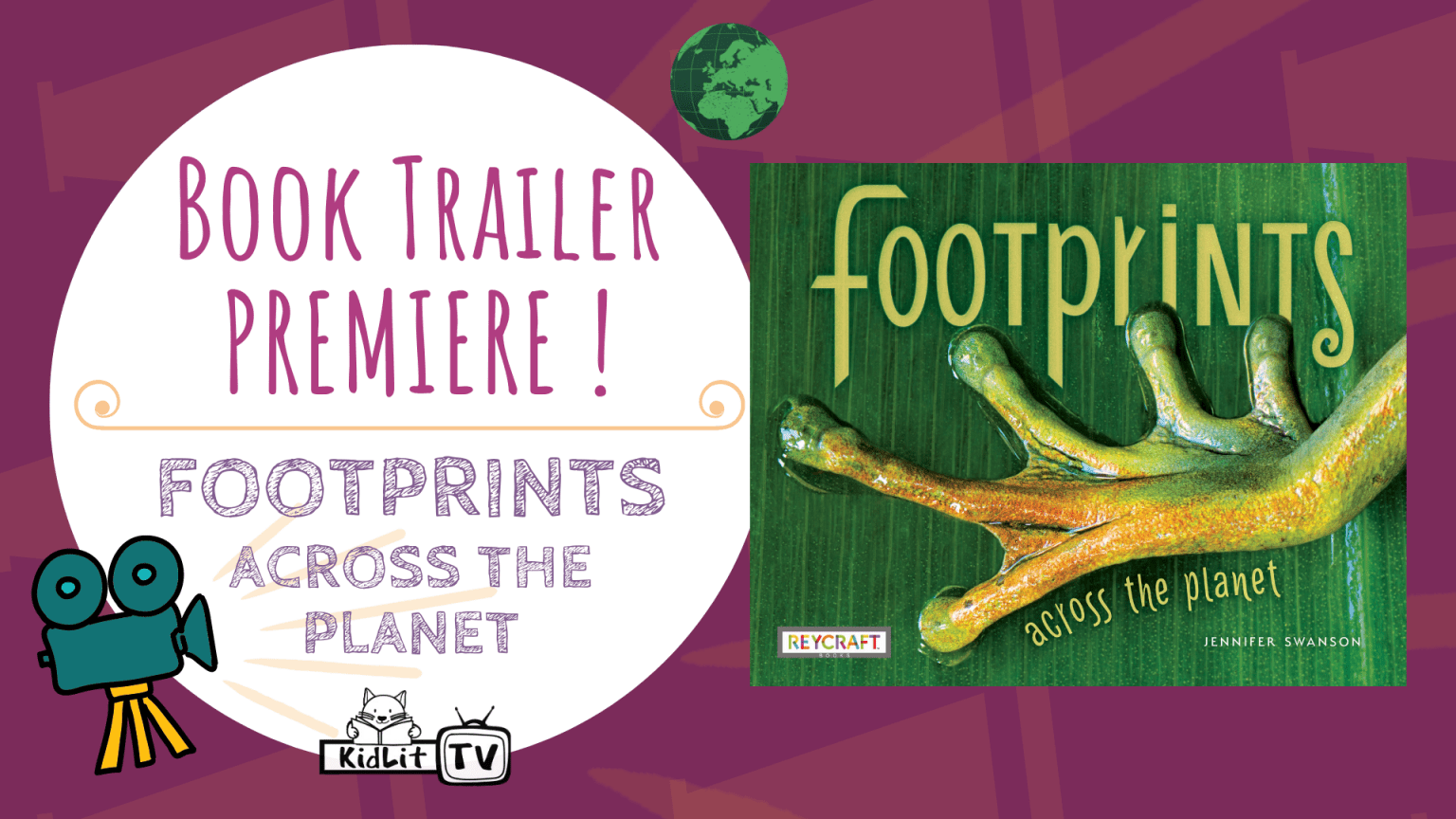 Book Trailer Premiere! FOOTPRINTS ACROSS THE PLANET