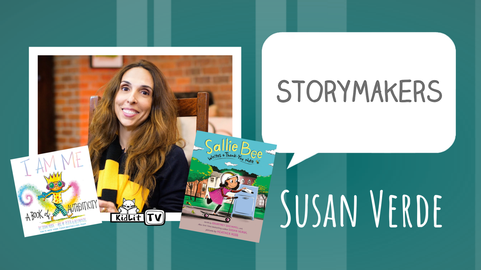 StoryMakers with Susan Verde I AM ME & SALLIE BEE WRITES A THANK-YOU NOTE