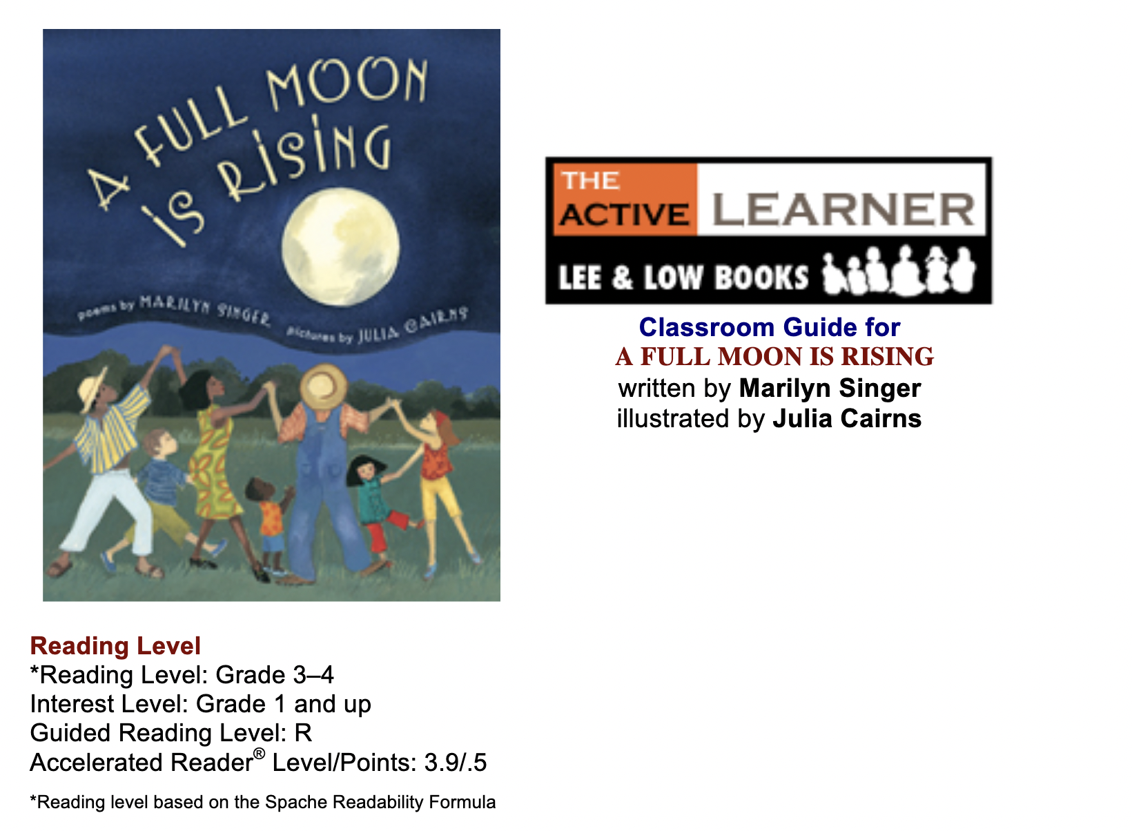 A Full Moon is Rising- Teacher's Guide