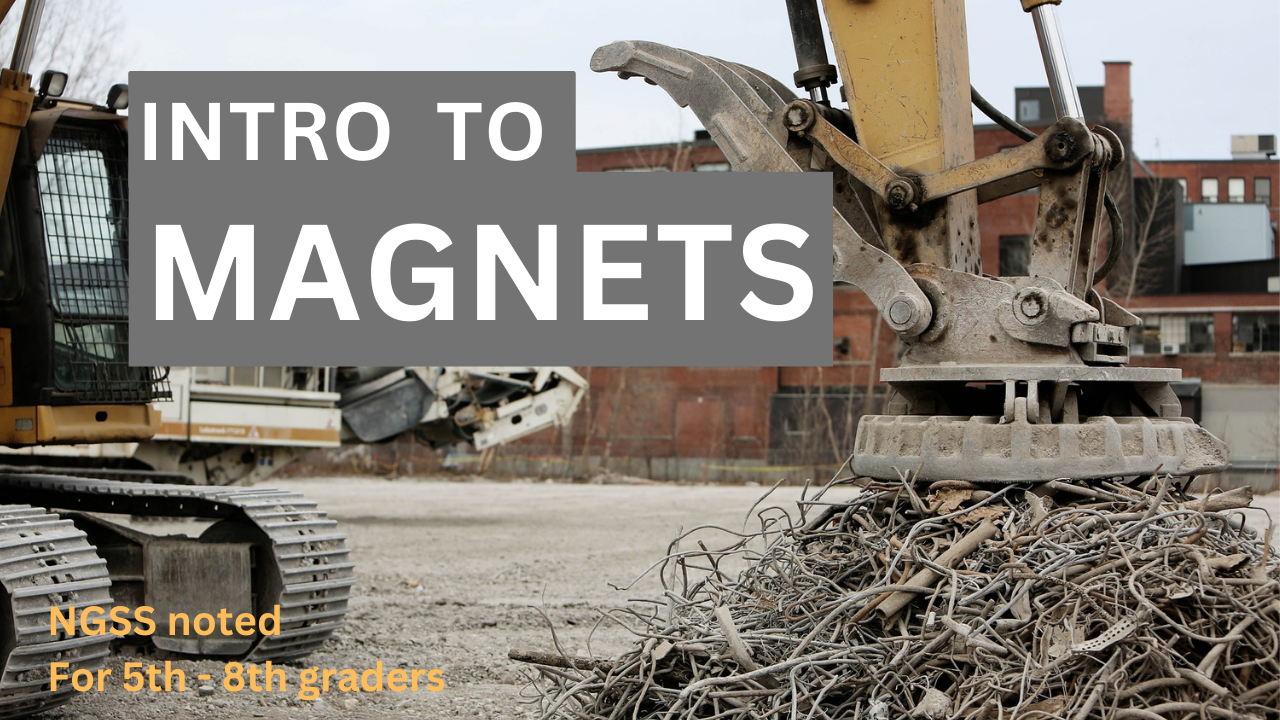 Intro To Magnets. Video sheet, Google Forms, MS Forms, Blackboard, Canvas, Moodle & more (V4).