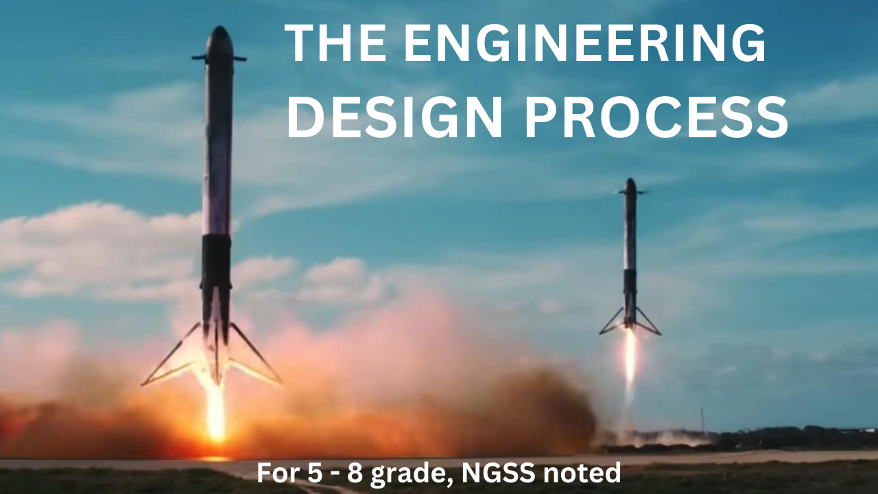 Intro to the Engineering Design Process. Video sheet, Google Forms, MS Forms, Blackboard, Canvas, Moodle & more (V4).