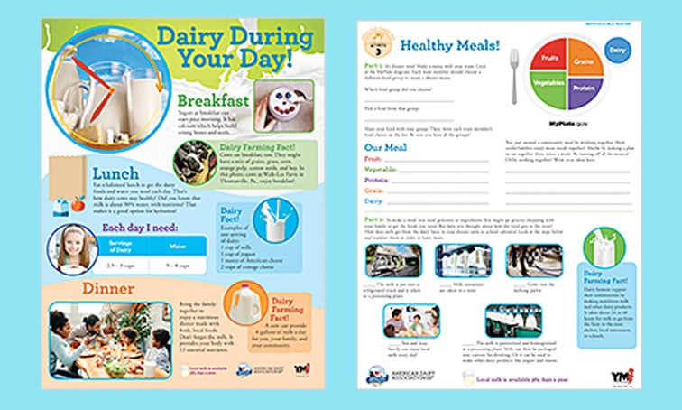 Free Lessons that Explore Dairy - from the Farm to the Food Group
