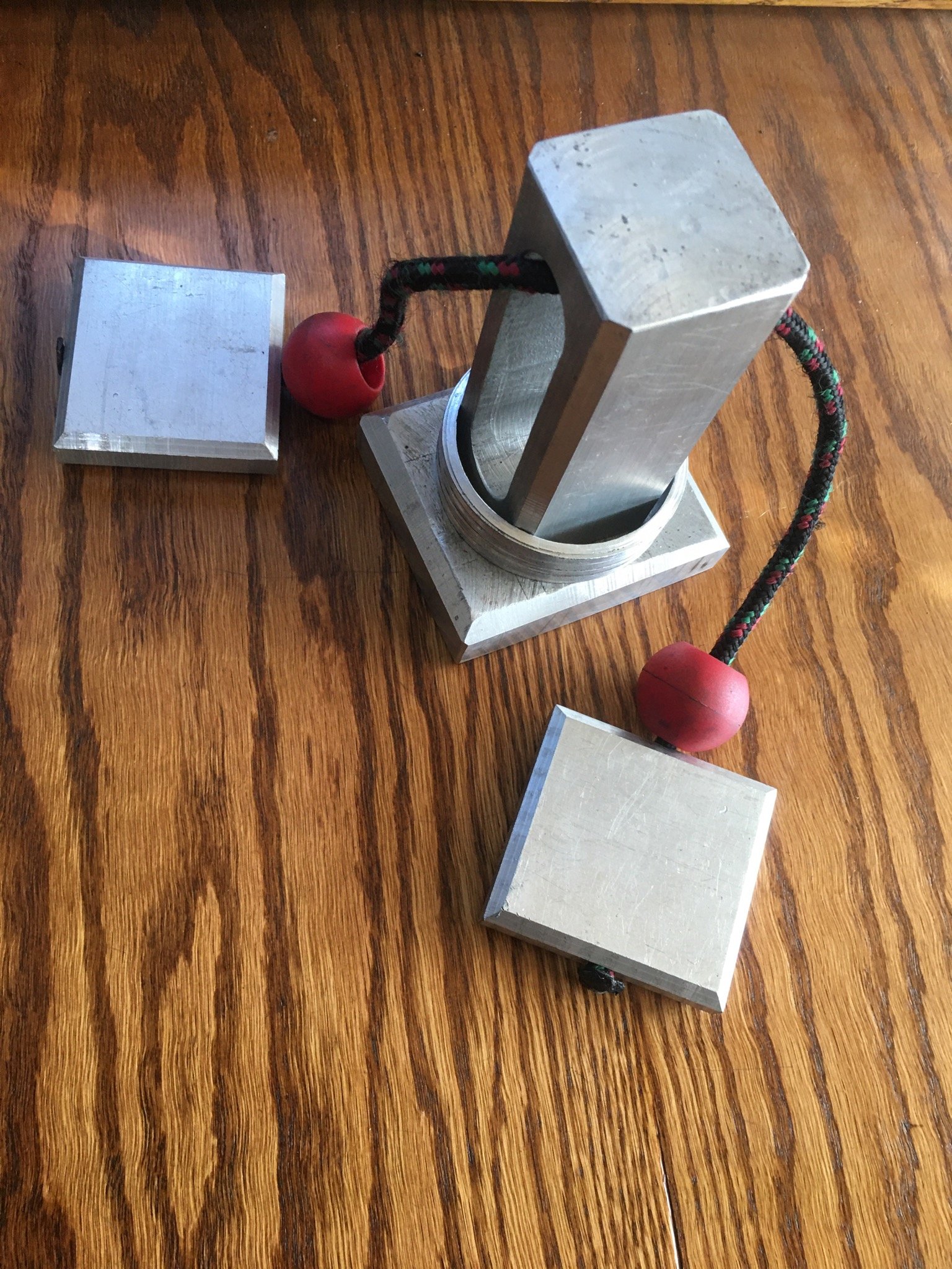 Puzzle Machining Rope Ring multiple peices.