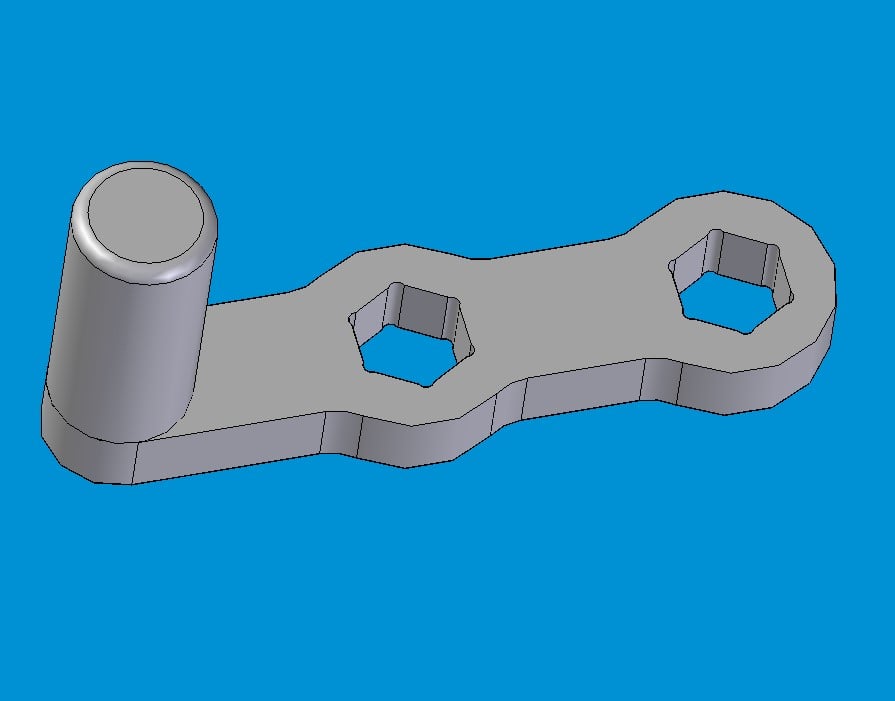 Vise Handle Speed CNC machining Project blue print