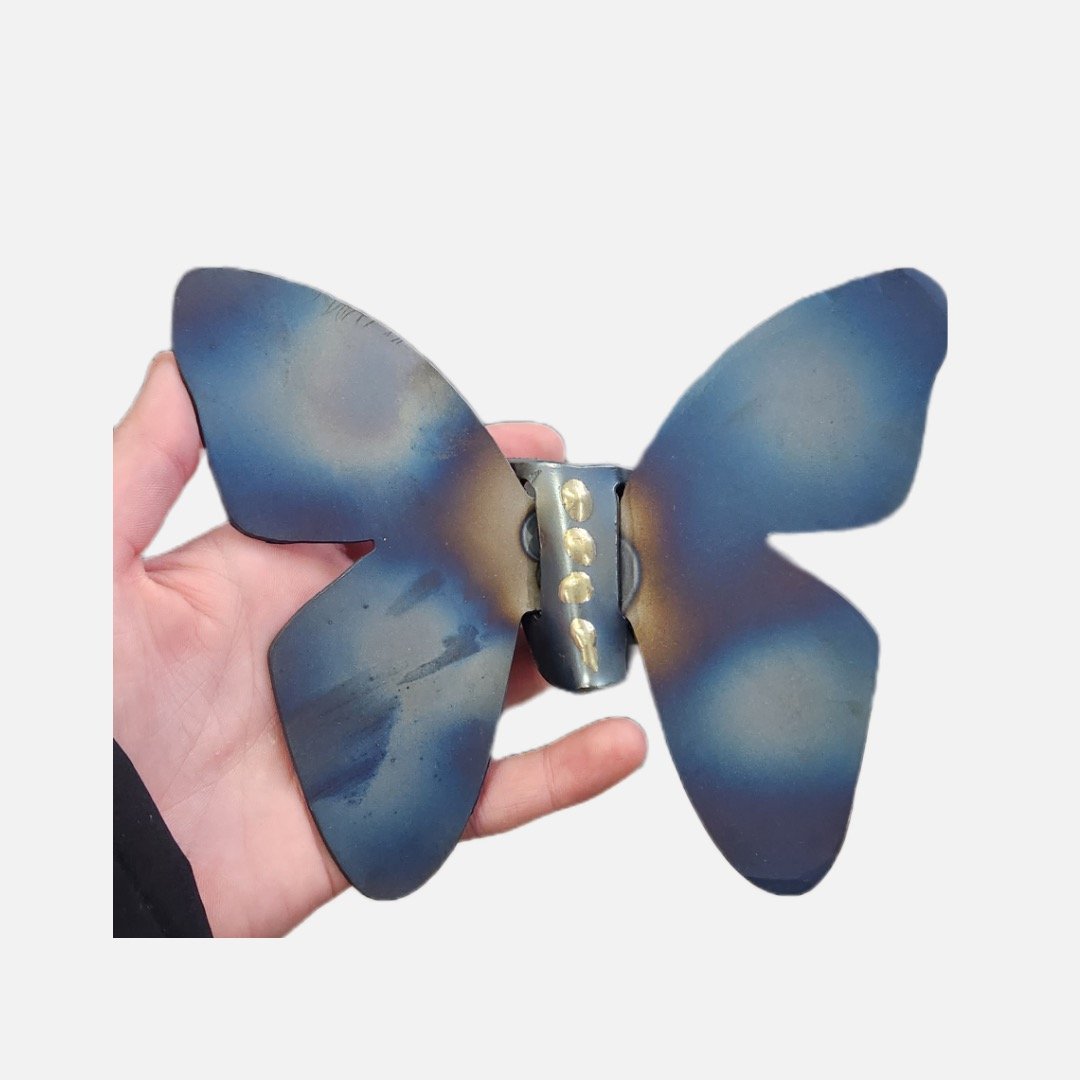 Steel Butterfly CNC Plasma cut & Bent simple project