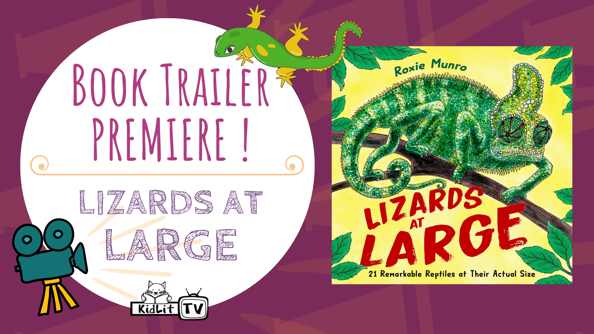 Book Trailer PREMIERE! LIZARDS AT LARGE
