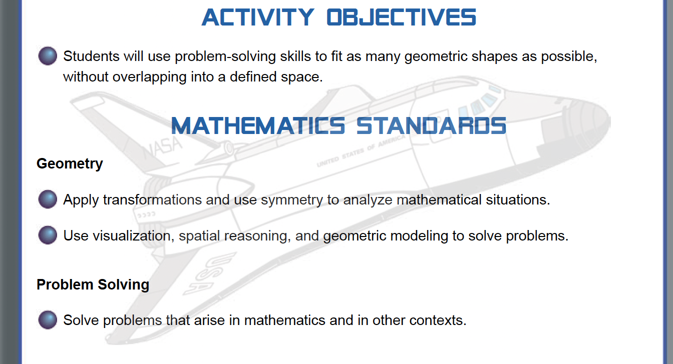 Buzz Lightyear Load the Shuttle Activity