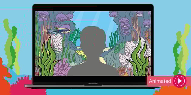 Under the Sea Animated Virtual Teaching Background