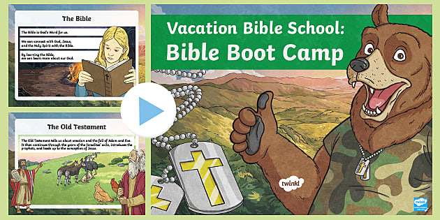 Vacation Bible School: Bible Boot Camp PowerPoint