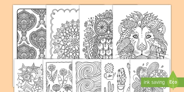 Mindfulness Coloring Sheets Pack