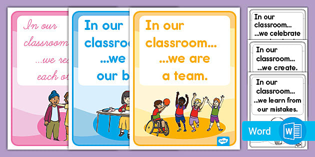 In Our Classroom... Behavior and Expectations Posters