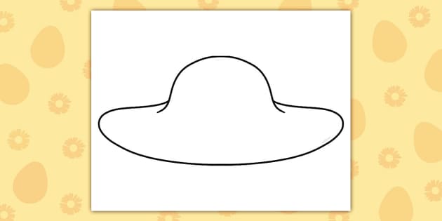 Blank Easter Bonnet Template