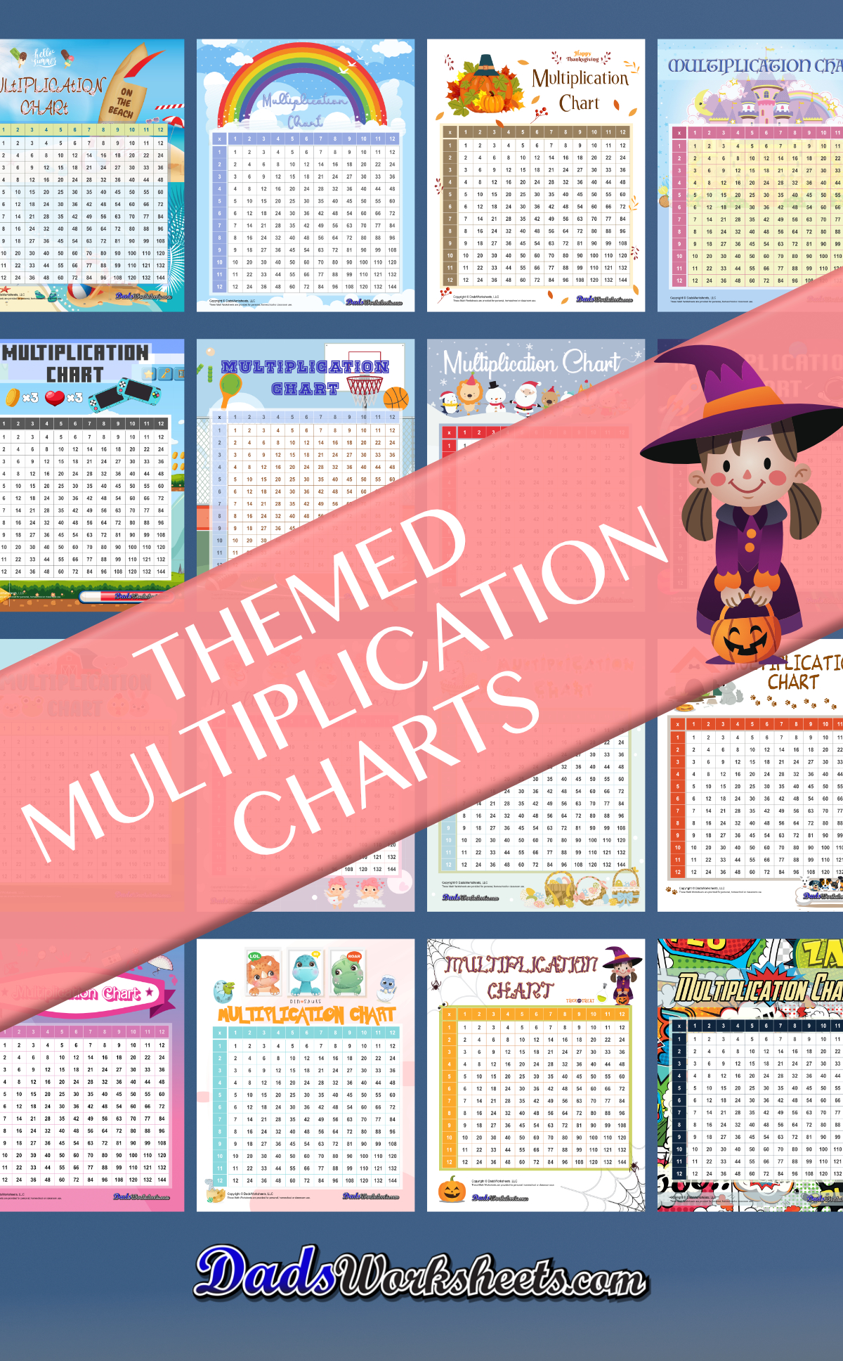 Themed Multiplication Chart