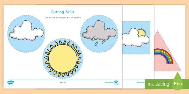 Weather Cutting Skills Activity