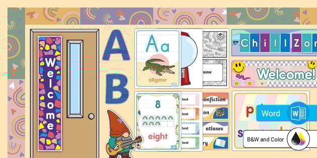 Back to School Classroom Setup Pack for Elementary School