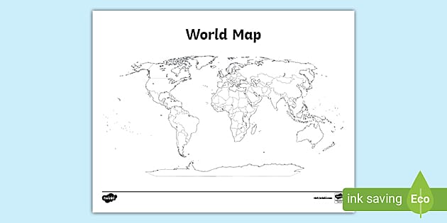 Blank World Map