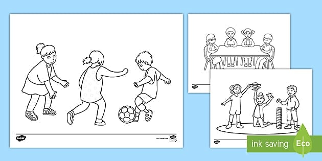 School Coloring Sheets