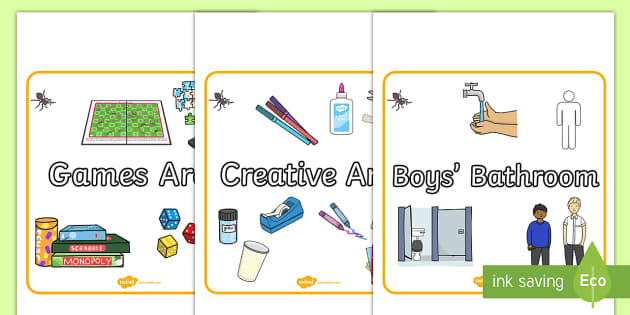 Editable Ants Classroom Area Signs