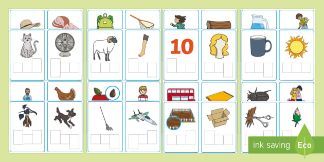 CVC Words Letter Frames