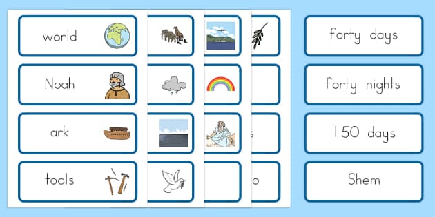 Noah's Ark Word Cards