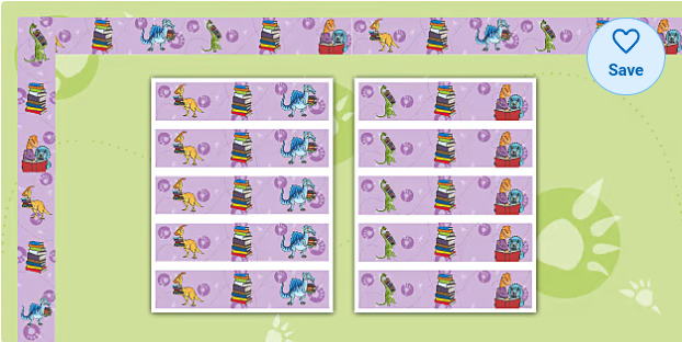 DINOvember Bulletin Board Borders