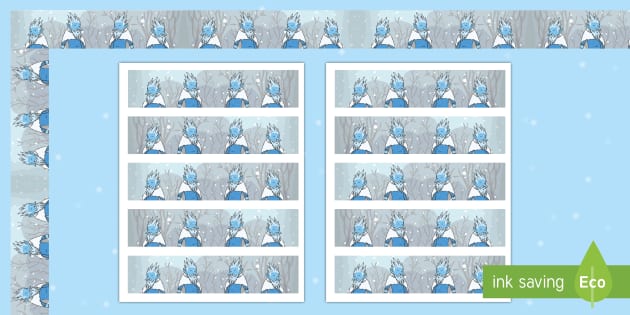 Jack Frost Bulletin Board Border
