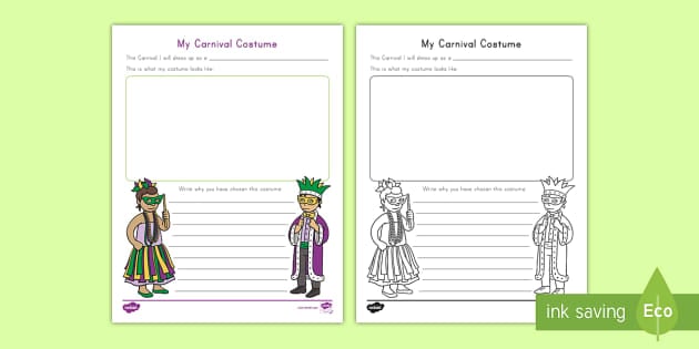 Design a Carnival Costume Activity