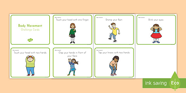 Body Movement Gross Motor Activity Cards