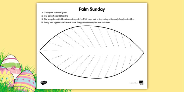 Palm Sunday Leaf Craft