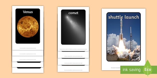 Space Station View Dramatic Play Posters