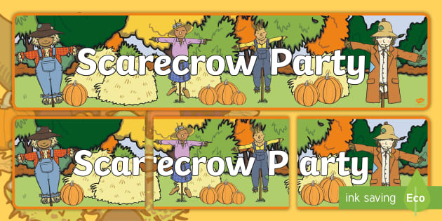 Scarecrow Party Banner