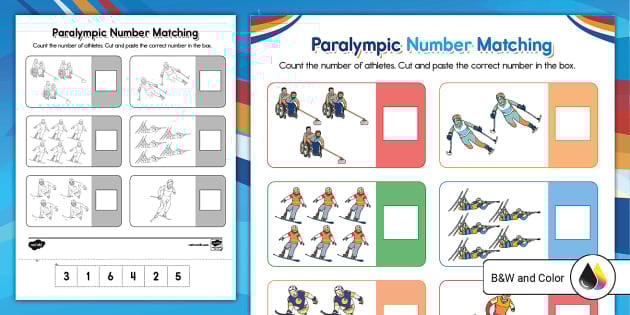 Winter Paralympics Number Match-Up