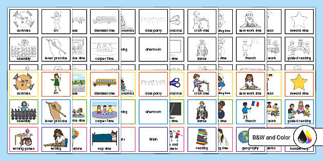 Visual Schedule Cards