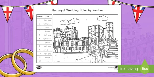 The Royal Wedding Color by Number