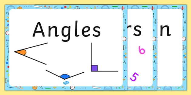 Math Area Display Posters