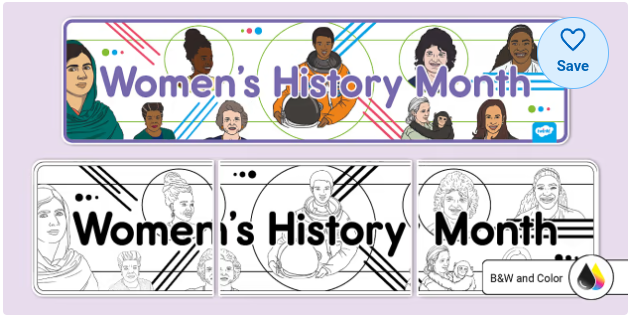 Women's History Month Banner