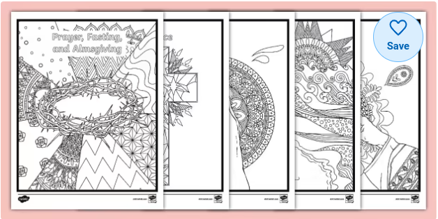 Lent Mindfulness Coloring Posters