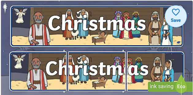 The Nativity Christmas Banner
