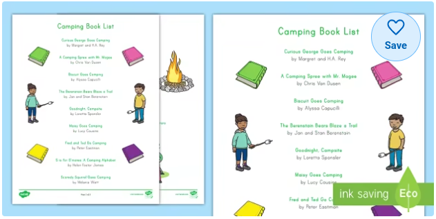 Camping Book List