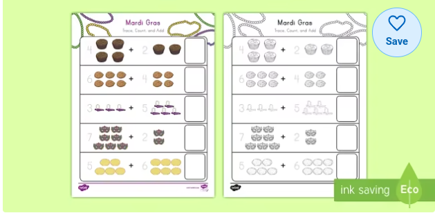 Mardi Gras Trace, Count, and Add Activity