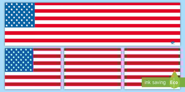 American Flag Diorama Background