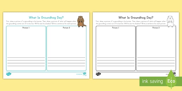 What Is Groundhog Day? Write and Draw Activity
