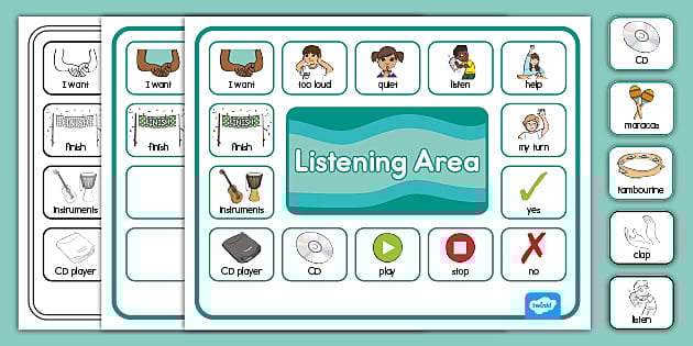 Listening Area Communication Board