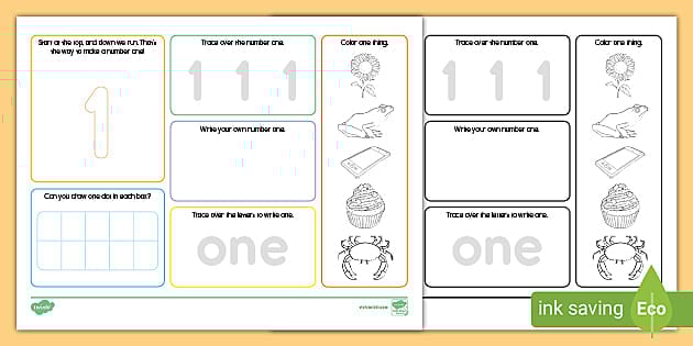 Number 1 Mat Activity