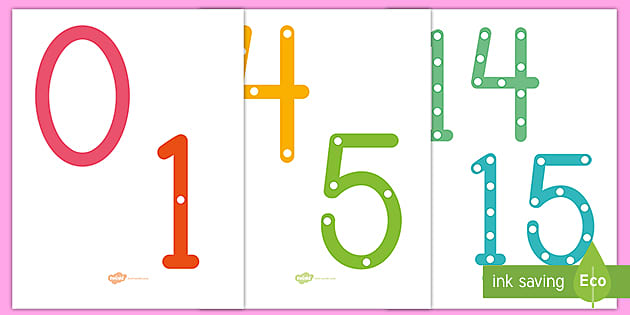 Count the Spots 0-20 Number Posters
