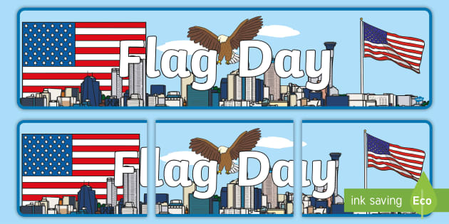 Flag Day Display Banner