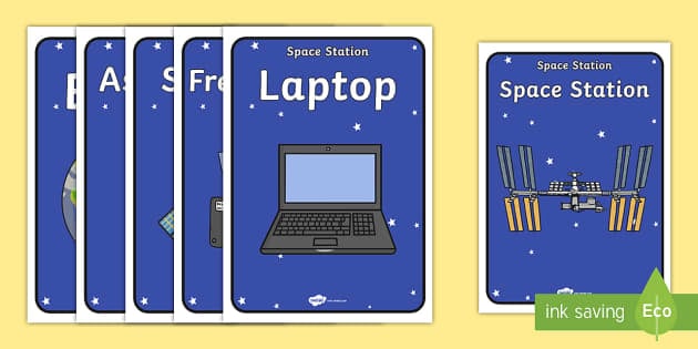 Space Station Dramatic Play Posters